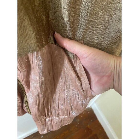 Zara Basic Women's Metaic Color Block Light Weight Full Zip Hooded Jacket - Medi - Picture 4 of 14